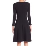 Theory Dress Scoop Neck 3/4 Sleeve Beyao Modern Crepe Size 8 Photo 1