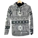 O'Neill  Black & White Pullover Aztec Hooded Sweatshirt XS Photo 0