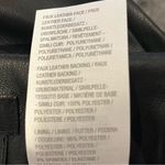 🌺G.I.L.I BLAXK FAUX BLACK LEATHER BOW WRAP MIDI SKIRT SIZE 0🌺 Photo 7