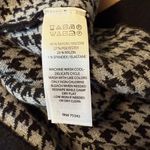 Halston Black One Button Blazer with Houndstooth Interior And Cuffs Medium Photo 7