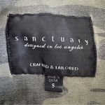 Sanctuary  Womens Jacket 3/4 Sleeve Ruffle Cuff Jacket Cadet Green Small Photo 7