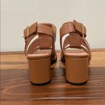 J.Crew Brown Leather Dylan Fisherman Block-Heel Sandals Size 6 Photo 4