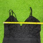 Vintage Unmentionables Women’s Small Black‎ Lace Slip Dress Retro Flowy Black Photo 5