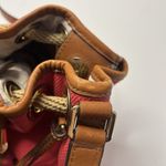 Michael Kors  Purse Marina Tie Canvas Drawstring Bucket Bag Tote Crossbody Strap Photo 10