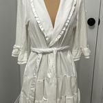 Betsey Johnson  Baby Terry White The Bride Bathrobe Photo 0