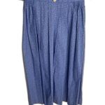 Vtg Alphorn Dress Womens Medium Floral Button Front Puff Sleeve Germany 80s Blue Photo 3