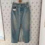 GRLFRND  Isla Denim Midi Skirt Don’t Look Back Photo 2