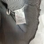 INA  [i:na] Women's Size Small Black White Stripe Off Shoulder Chiffon Ruffle Top Photo 4