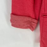 Skies Are Blue  Blazer Jacket Womens M Heather Coral Pink Notch Lapel Open Front Photo 4