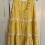 C&C California  Linen Blend Mini Dress Yellow Size Medium Photo 0