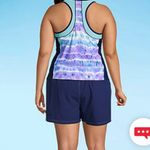 ZeroXposur Tie Dye Tankini Swimsuit Top Plus Photo 2