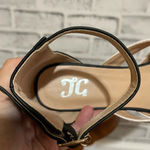 JG Women’s white and black faux leather buckle pointed toe dress shoes, Size 8.5 Photo 4