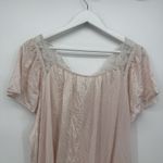 Vintage Unbranded *Flaws* Light Pink Coquette Nightgown Dress Lace OSFM Size undefined Photo 7
