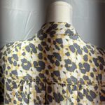 CAbi Providence Shirt Jacket #5854 Gray White Yellow Print spring Woman’s large Photo 7