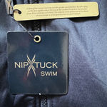 NWT Nip Tuck Swim Uma Sunsafe Swimsuit Black Size 12 One Piece Zip Full Coverage Photo 5