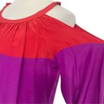 Alice & Trixie  Size Small Silk Top Blouse Cold Shoulder Photo 2