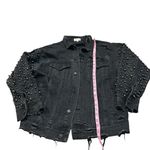 SUNSET + SPRING embellished denim jacket Black Photo 2