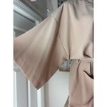 Topshop Light Pink Blush Beige Tie Waist Kimono Blazer Jacket Size 12 Large Photo 8