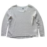 Old Navy Oversized Sweat Off white Size XL Popcorn Stitch in a Flurry Photo 7