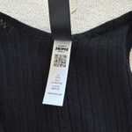 SKIMS  Sheer Knit Plunge Tank in Onyx, Size Small Photo 8