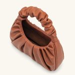 JW Pei GABBI RUCHED HOBO HANDBAG NUTELLA Photo 2