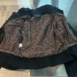 Anthropologie ’s Sanctuary Ruffle Collar Denim Moto Jacket, Black Size S Photo 4