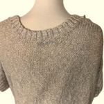 Alice + Olivia #510 Linen Metallic Blend Loose Fit Sweater Photo 4