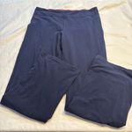 Ralph Lauren Lauren  Active Navy Leggings Wide Leg Size Large Photo 0