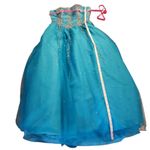 Vintage Y2K Elegant Blue Strapless Prom Dress Size 12 Photo 2