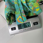 VTG Colorful Tie Dye Bag Tropical‎ Flowers Purse Flower Button Fabric Beach Boho Green Photo 7