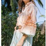 Miss June Paris Ombre Shirt Casual Dress Coral Photo 11