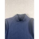 Anthropologie NWT Maeve Sweater Navy Blue Ribbed Size Large Mock Neck Photo 4