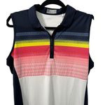 Callaway NWT! Abstract Gradient Print Color Block Golf Dress - Size Large Photo 4