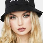 Dolls Kill EMBROIDERED LOGO BUCKET HAT  Photo 0