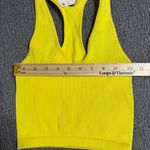 Free People Movement Free Throw Crop Ribbed Tank Top Yellow Size XS Photo 11