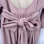 Free People Beach Garcia Midi Dress Womens S Pink Cotton Hemp Low Back Tie NEW Photo 7