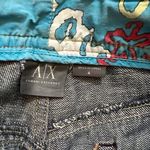 Armani Exchange EUC  Bootcut Jeans Women‎ 4 Distressed Streetwear Floral Y2K Photo 5