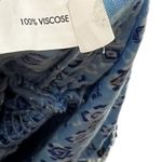 Poupette St Barth Romper Smocked Dolman Sleeve Tasseled Geometric Print‎ Blue XS Photo 14