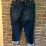 Bandolino Blue Ankle Cropped Jeans with Floral Embroidery Photo 2