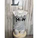 Baseball mom gray top Gray Size L Photo 1