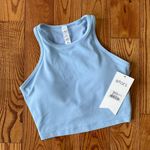 Stori Unscripted Cropped Shelf Tank Sports Bra Blue Size XS Photo 0