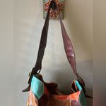 Bebe  Women's Multicolor Patchwork Leather Hobo Bag Large Boho Chic Photo 2