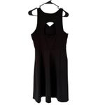 NWOT Freely Dress Black Athletic Pullover Ribbed Open Back Midi Dress Medium Photo 4
