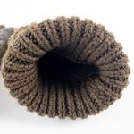 Interpur Vintage Brown Knit Fabric Vinyl Patch Gloves Womens One Size Photo 12