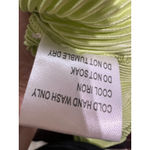 THATS SO FETCH Stassi Shirt Dress Belted Size 4 Lime Green Pleated Collared Photo 5