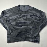 Rails $228  Women's Blue Louie Camo-Print Long Sleeve Sweater - Small Photo 1