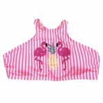 Coco Rave Pink Flamingo bikini top size XL 38D Photo 1