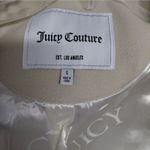 Juicy Couture Women’s Large Beige White Varsity Jacket Pink Logo Preppy Y2K Photo 13