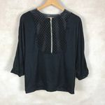 Tahari Black Velvet Top NWT SMALL Photo 2