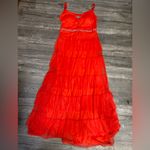 Stunning Scarlet Layered Prom Dress Red Size L Photo 3